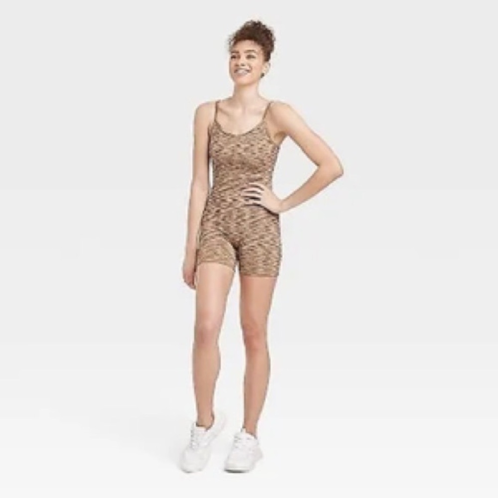 🆕 NWT Women’s L Large JoyLab Open Back Nude Bodysuit